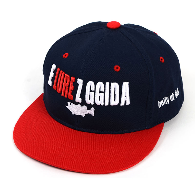 동호회모자 낚시동호회 네이비 레드 스내백