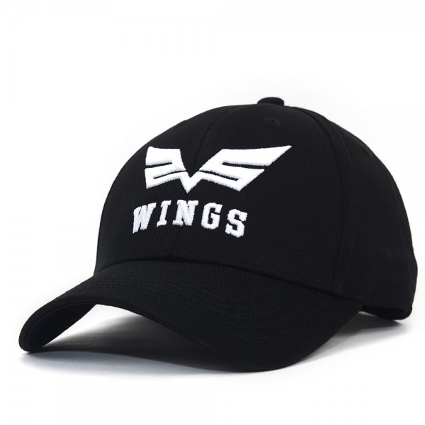 Wings 회사 엠블럼 볼륨자수 회사단체모자제작